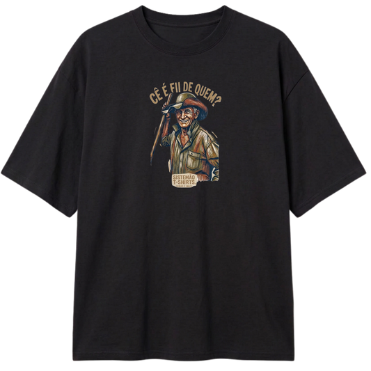 "Estampa/FII DE QUEM" Camiseta Oversized Classic