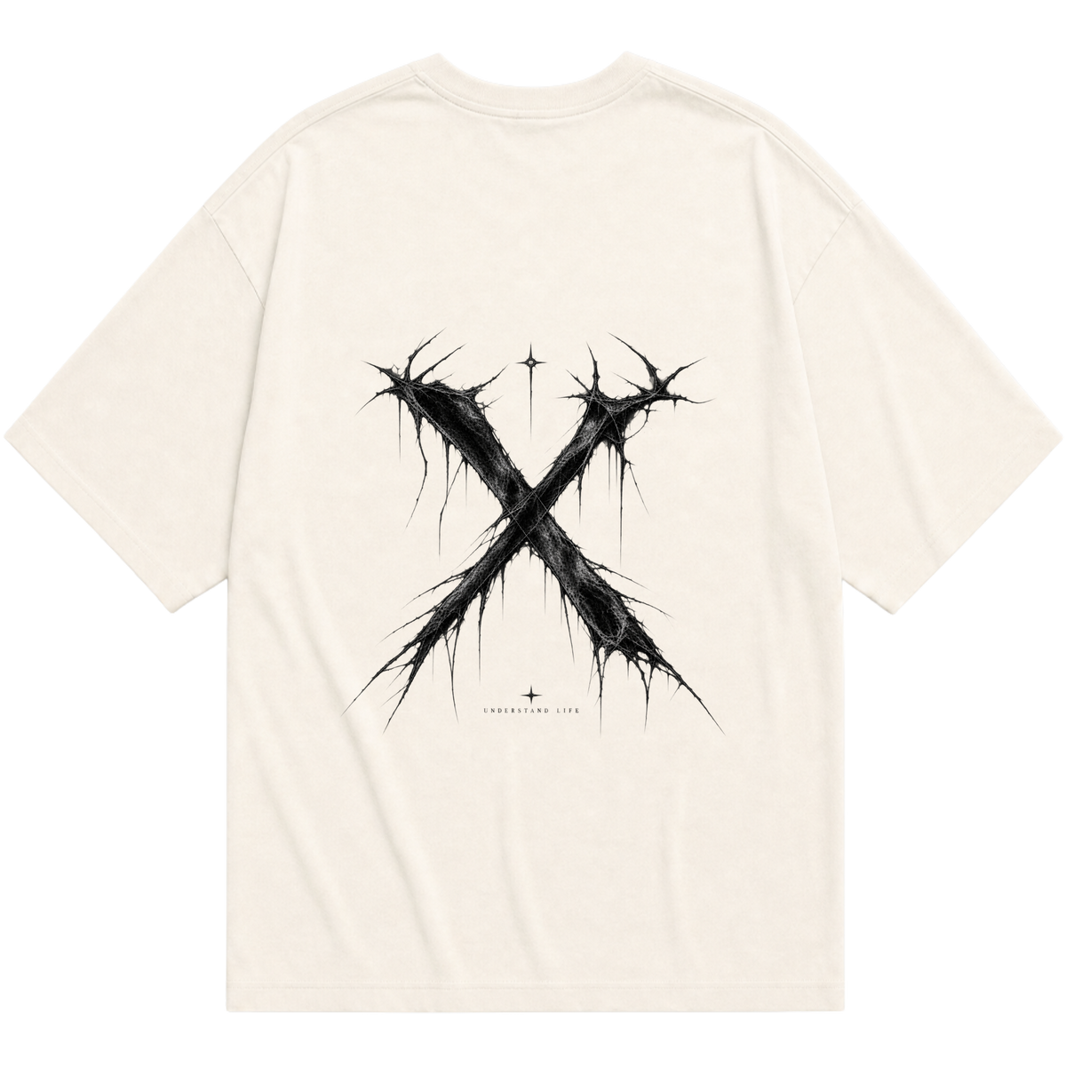"Camiseta Oversized “X” Signature Drop (Basic)" Camiseta Oversized Básica
