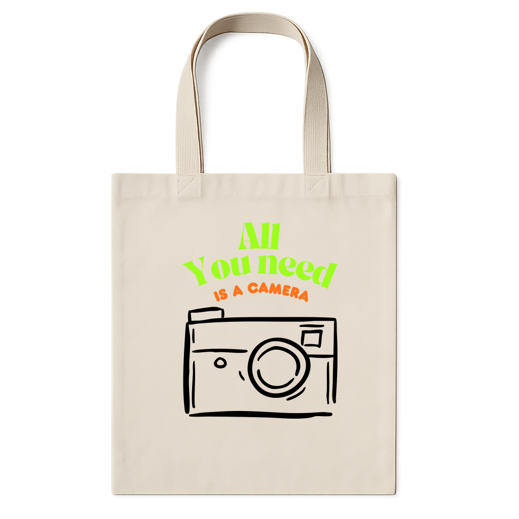 "All you need is a camera - Ecobag" Ecobag