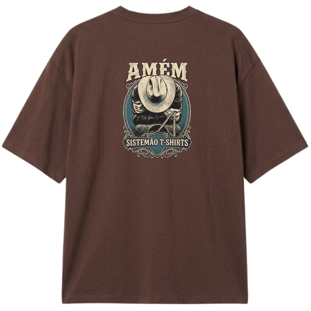 "Estampa/AMÉM" Camiseta Oversized Classic