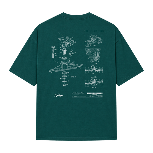 "SKATE TRUCK PROJECT" Camiseta Oversized Suedine 220g