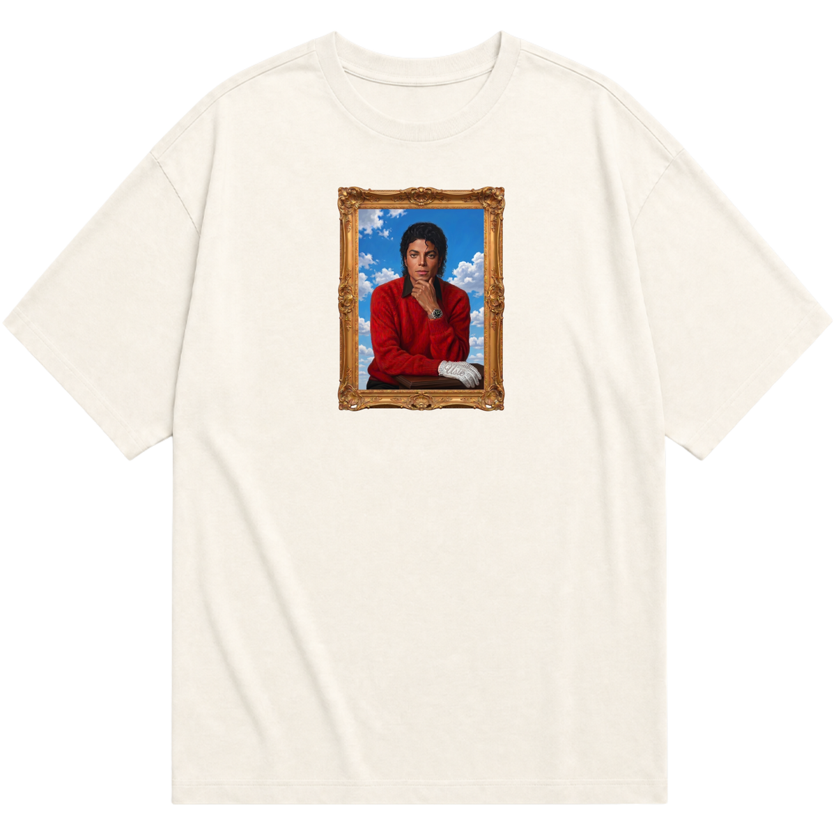 "T-SHIRT "REST IN PEACE" BLACK / OFF-WHITE" Oversized Básica 30.1