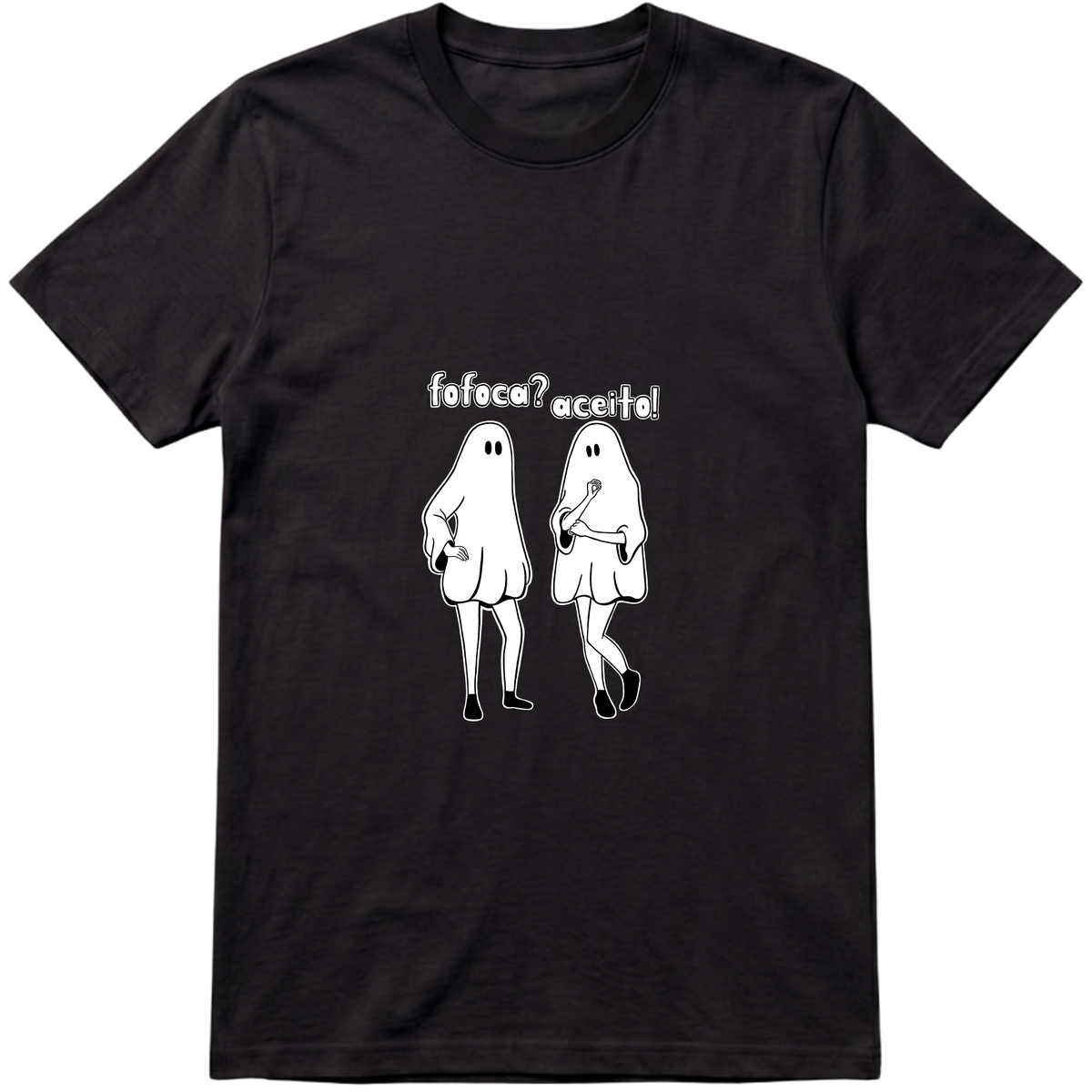 "Fofoca? Aceito!" Camiseta Premium Unissex Bunker Studios