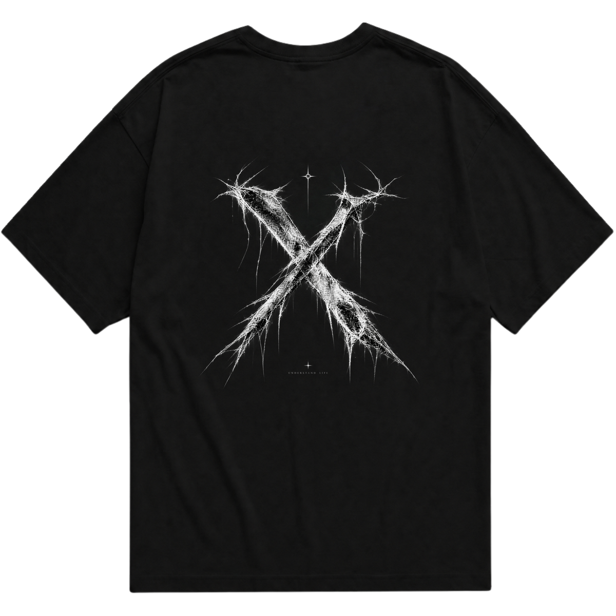 "Camiseta Oversized “X” Black Edition — Signature Drop" Camiseta Oversized Básica
