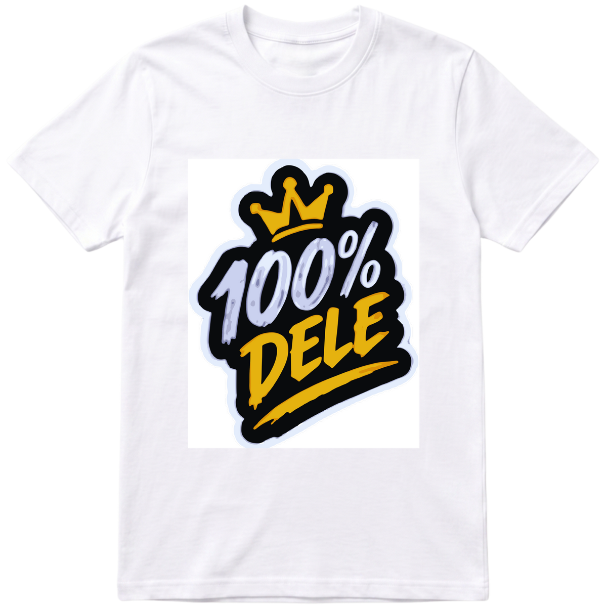 "100% DELE CAMISA BRANCA" Camiseta Premium Unissex Bunker Studios