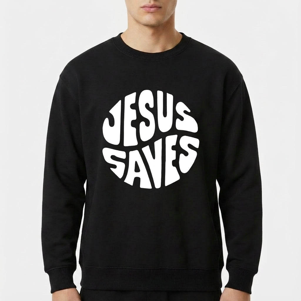 "JESUS SALVE GOSPEL BLUSAO MOLETOM" Blusão Moletom