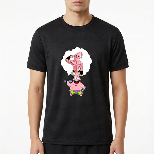 "Patrick Estrela Majin Book Sonho - Camiseta DryFit Premium Unissex" Camiseta Regular Poliamida UV