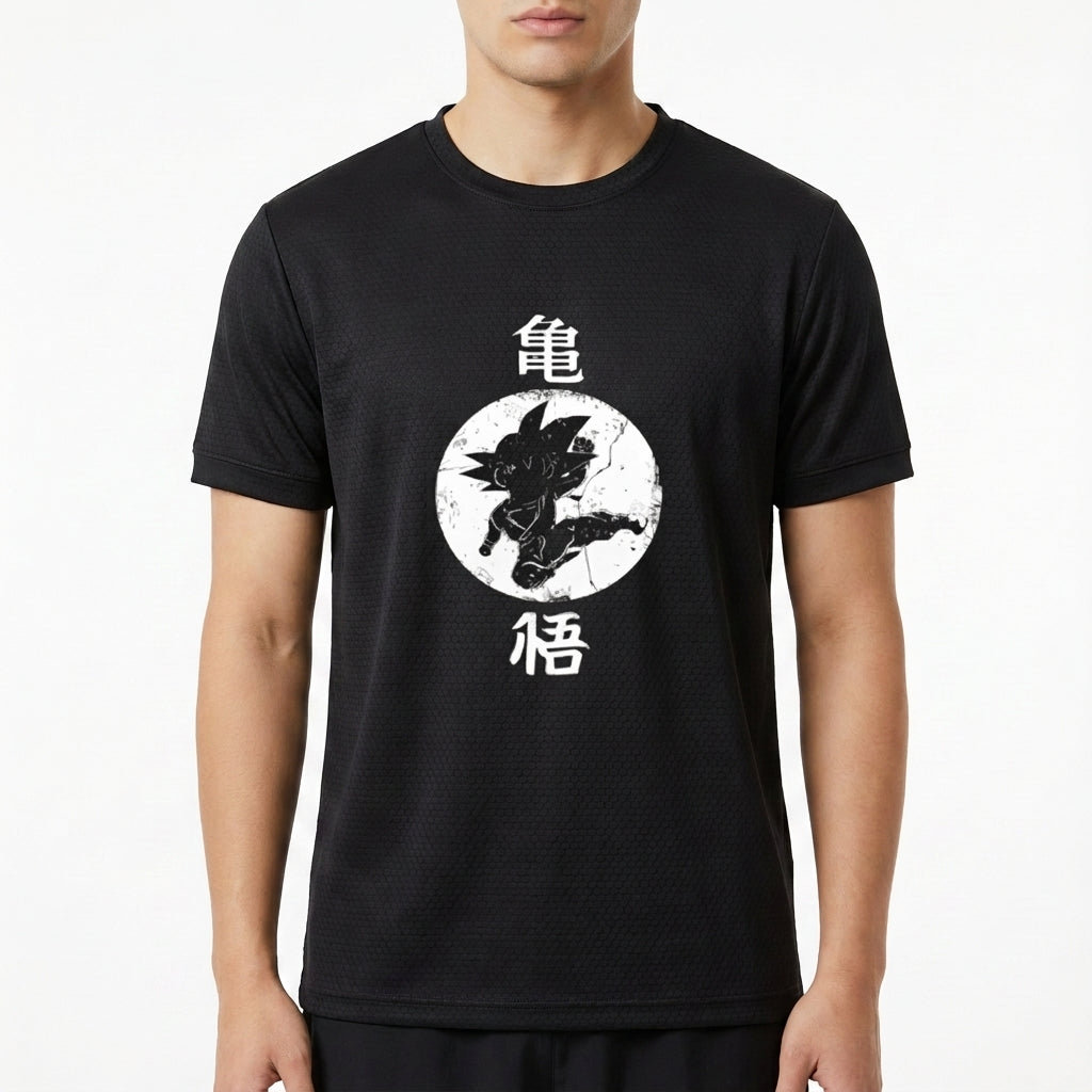 "Goku Estética Japonesa - Camiseta DryFit Premium Unissex" Camiseta Regular Poliamida UV