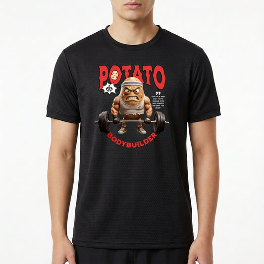"Bodybuilder Potato" Camiseta Regular Poliamida UV