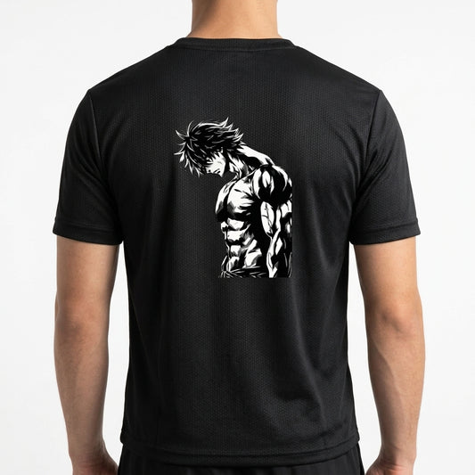 "Baki Hanma - Camiseta DryFit Premium Unissex" Camiseta Regular Poliamida UV