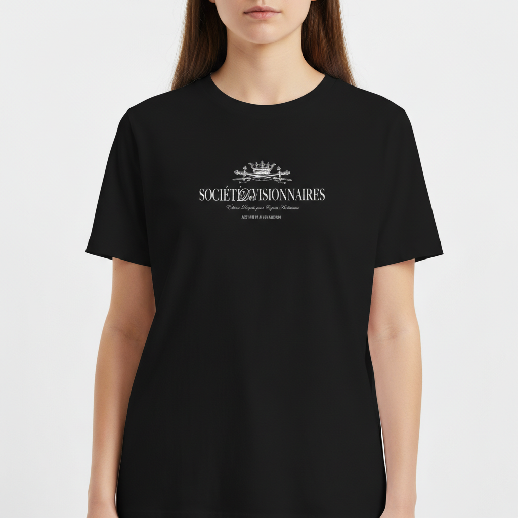 "REGULAR // Société des Visionnaires" Camiseta Básica Unissex