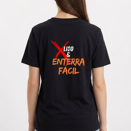 "Camiseta liso e enterra fácil - 100% Algodão" Camiseta Básica Unissex