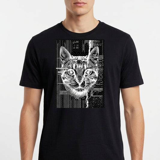 "Camiseta CyberCat" Camiseta Básica Unissex