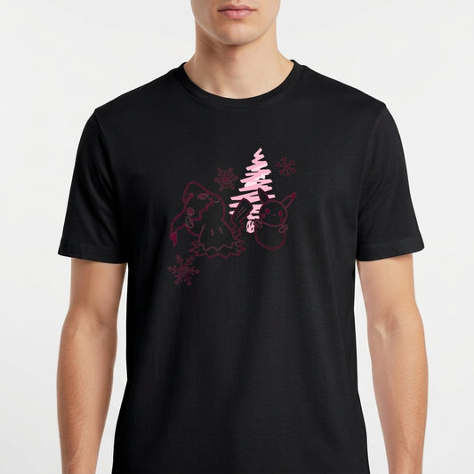 "Mimikyu Camiseta de Férias de Inverno Pokémon - Camiseta Premium Unissex Base" Camiseta Básica Unissex