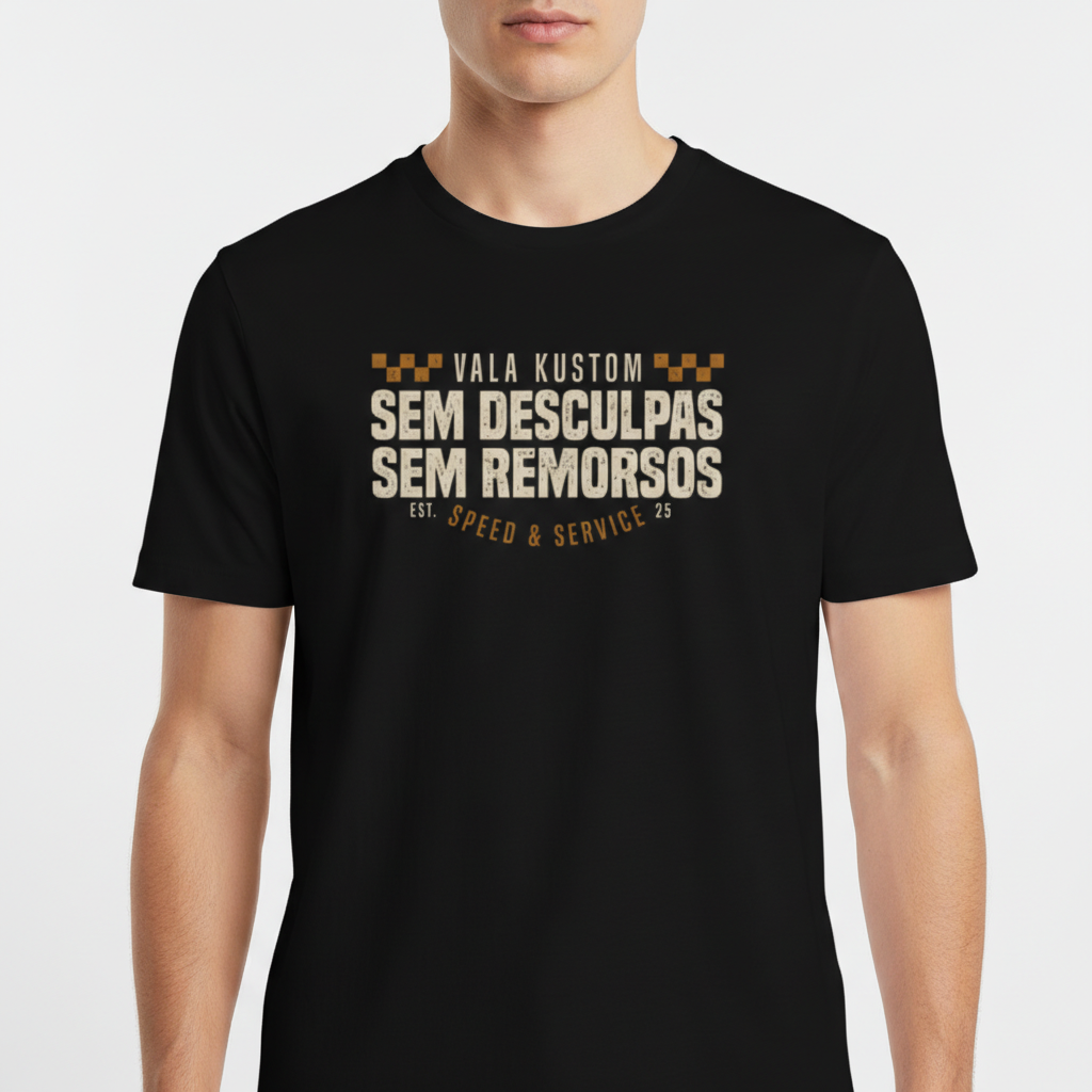 "SEM DESCULPAS (FRONT)" Camiseta Básica Unissex