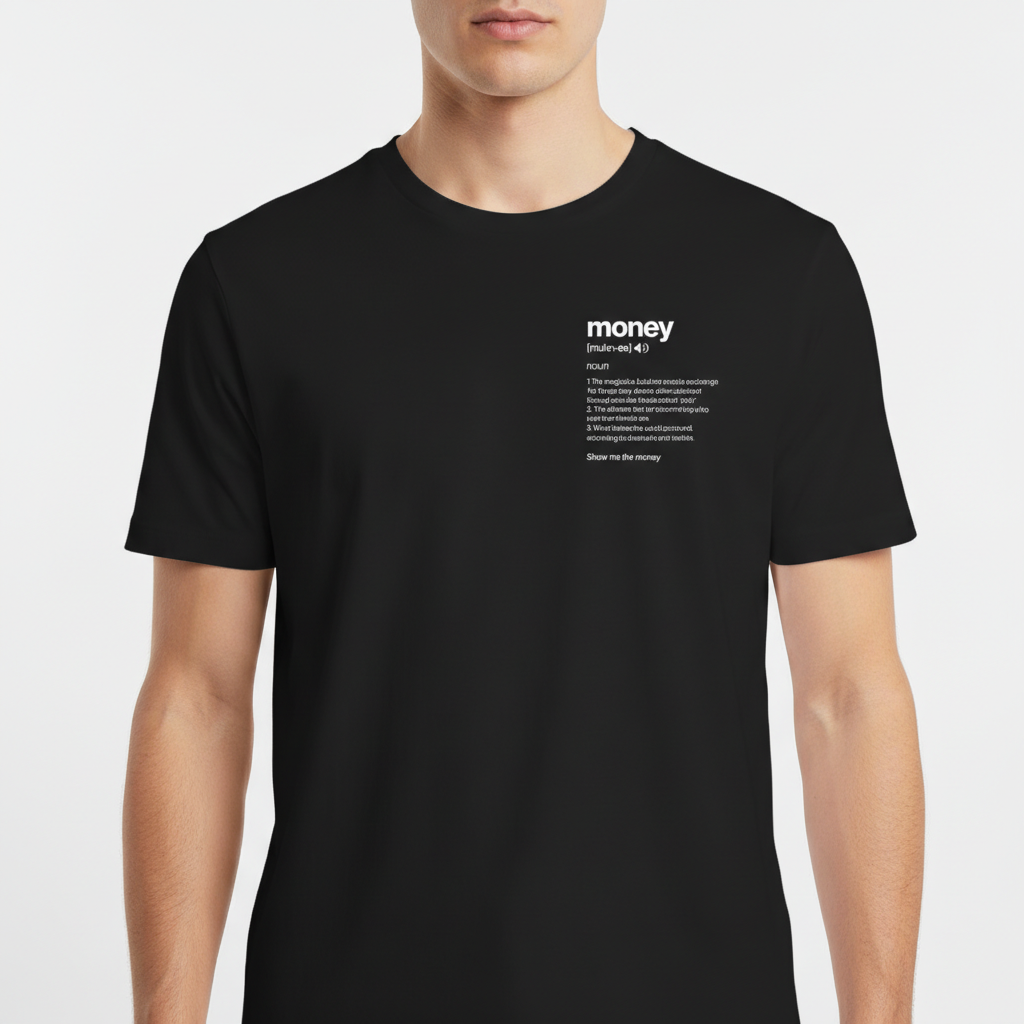 "REGULAR // MONEY" Camiseta Básica Unissex