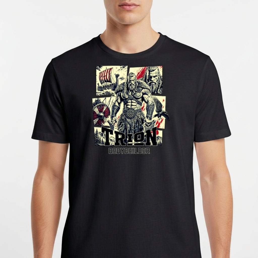 "VIKING BODYBUILDER" Camiseta Básica Unissex