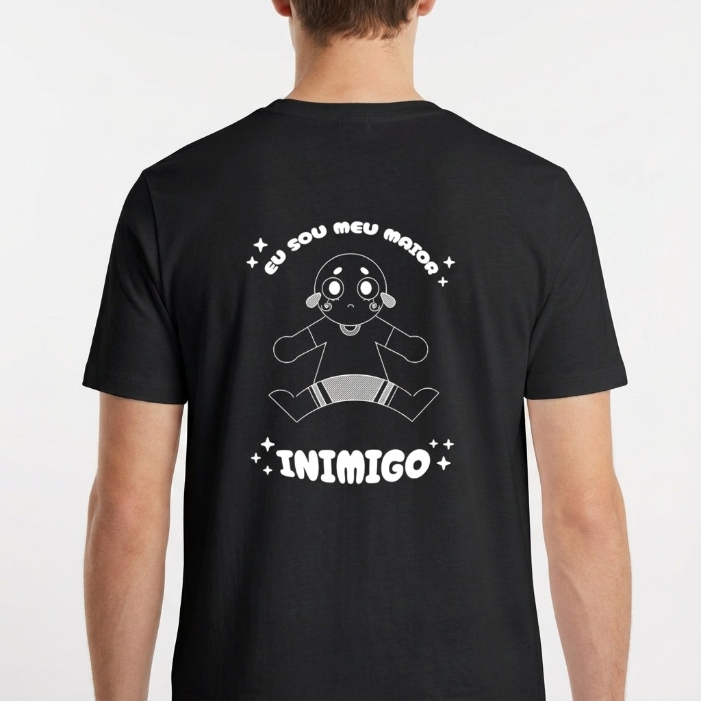 "Camiseta Sou meu pior Inimigo" Camiseta Básica Unissex