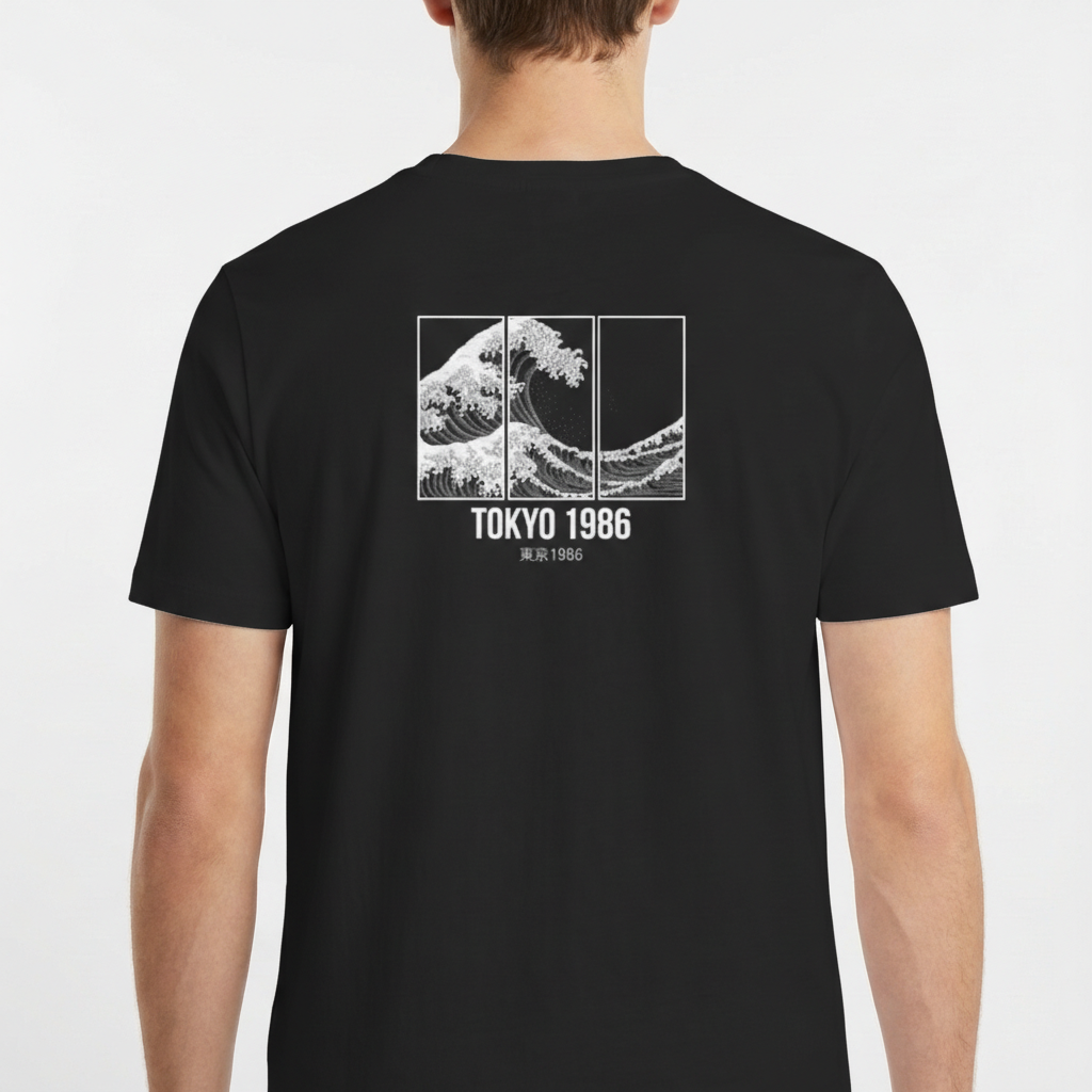 "Camiseta Básica Unissex - Tokyo 1986" Camiseta Básica Unissex