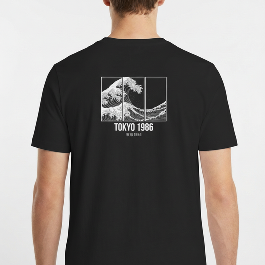 "Camiseta Básica Unissex - Tokyo 1986" Camiseta Básica Unissex