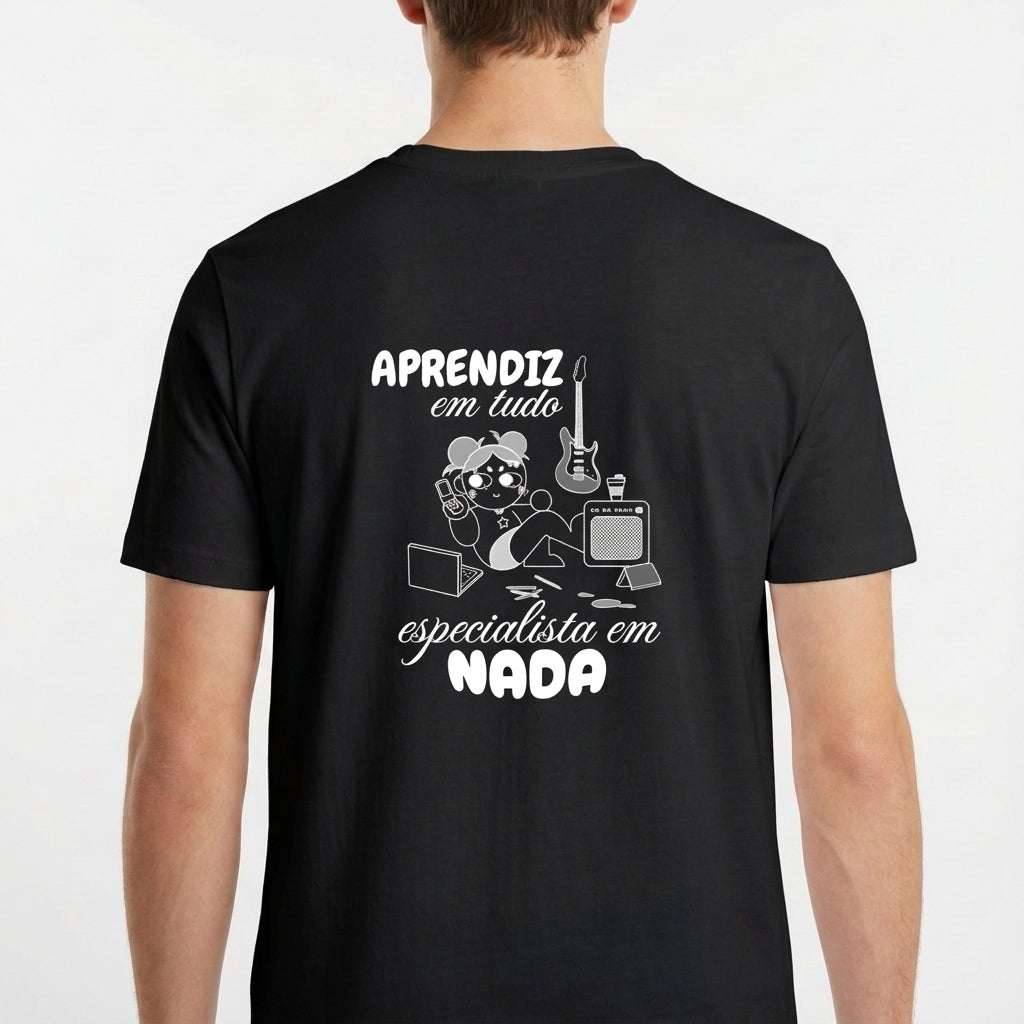 "Camiseta Aprendiz em Tudo" Camiseta Básica Unissex