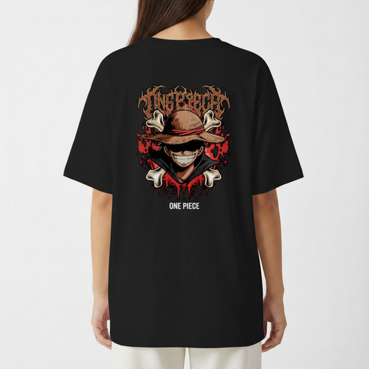 "Camiseta Luffy Hat Oversized" Camiseta Oversized Básica