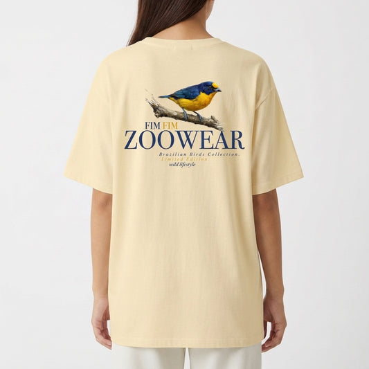 "Brazilian Birds Collection - Fim Fim" Camiseta Oversized Básica