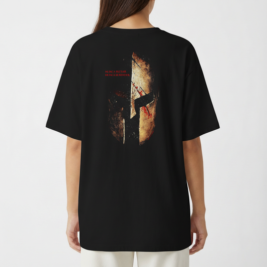 "Camiseta Oversized - Nunca Recuar" Camiseta Oversized Básica