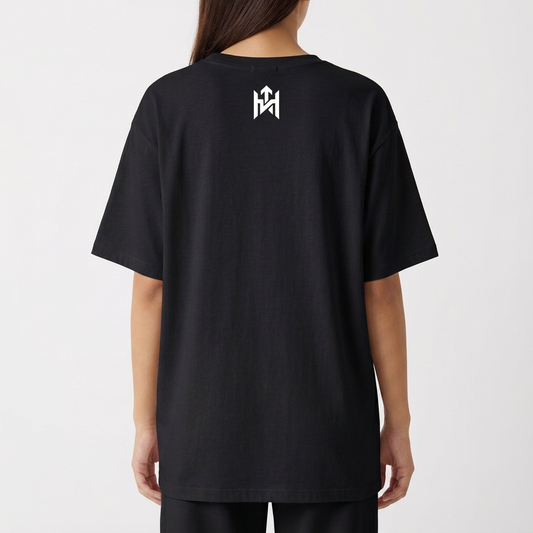 "Camiseta Oversized HIGHMOOD — Energia Que Se Veste | Preto, Verde Musgo & Off White" Camiseta Oversized Básica