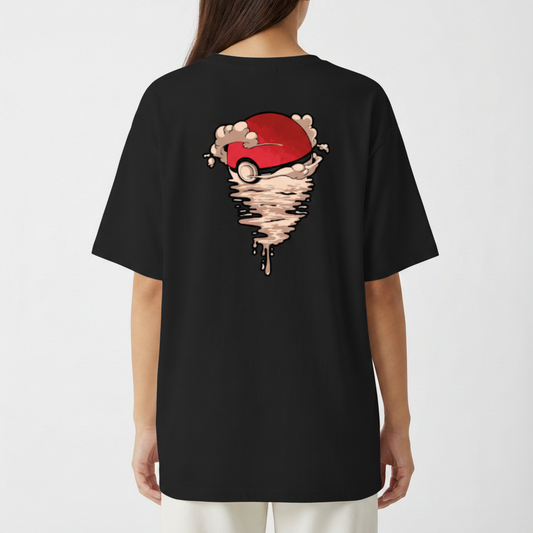 "Camiseta Pokemon Starters Oversized" Camiseta Oversized Básica