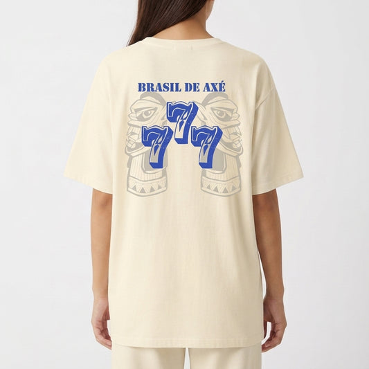 "Camiseta Oversized Arquibancada da Fé - Galo" Camiseta Oversized Básica