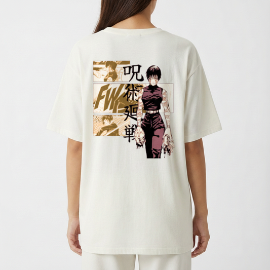 "Camiseta Maki Oversized Off White" Camiseta Oversized Básica