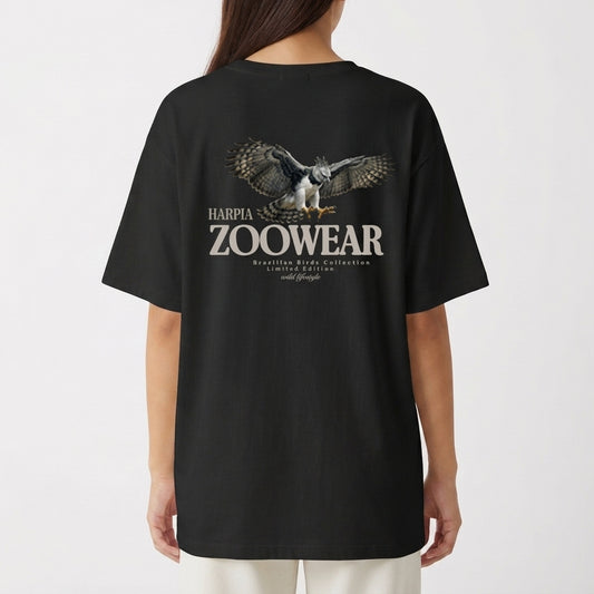 "Brazilian Birds Collection - Harpia" Camiseta Oversized Básica