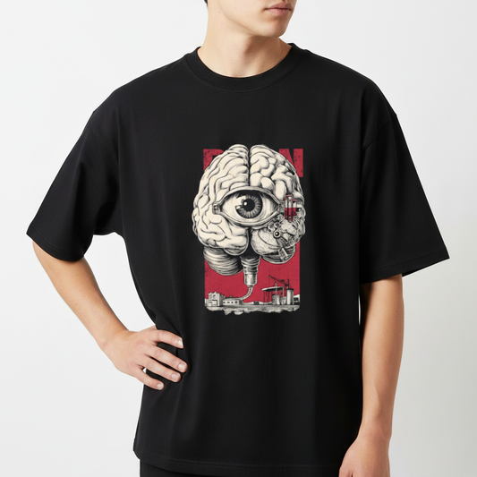 "Camiseta oversized - Brain" Camiseta Oversized Básica