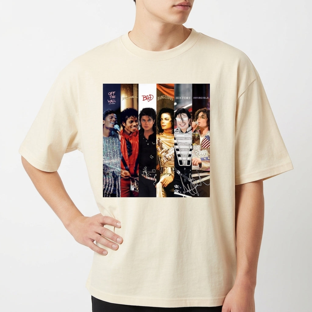 "Oversized Eras Michael Jackson" Camiseta Oversized Básica