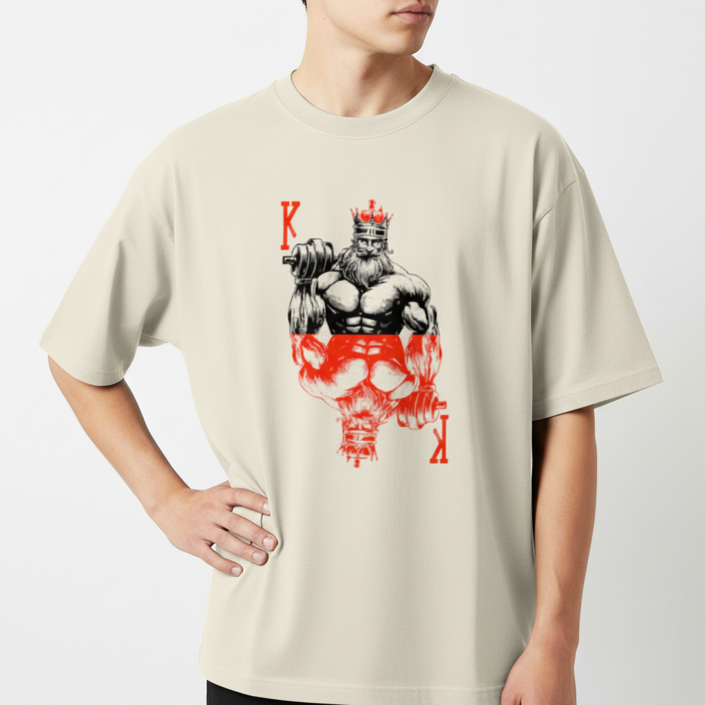 "Camiseta oversized - The king" Camiseta Oversized Básica