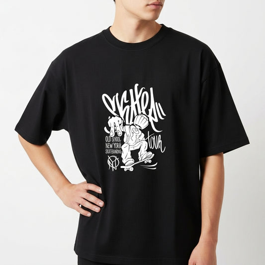 "Overzised Skate" Camiseta Oversized Básica