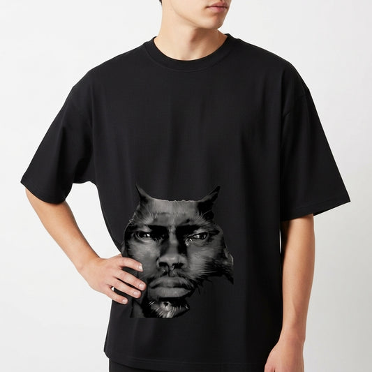 "MEOW MEOW" Camiseta Oversized Básica