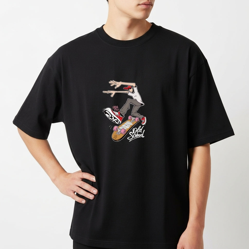 "Overzised Cartoon 4" Camiseta Oversized Básica