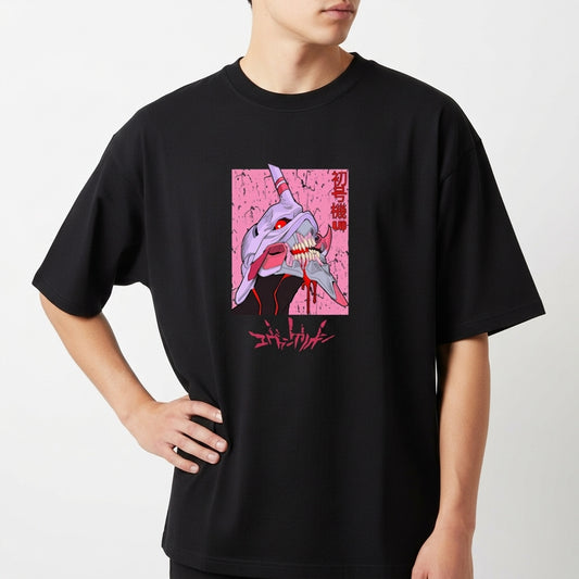 "NEON EVANGELION OVERSIZED" Camiseta Oversized Básica