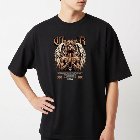 "Praying Thug Angel" Camiseta Oversized Básica