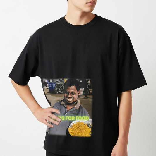 "THANKS" Camiseta Oversized Básica