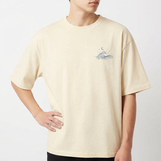 "Camiseta Oversized - Entre Marés" Camiseta Oversized Básica