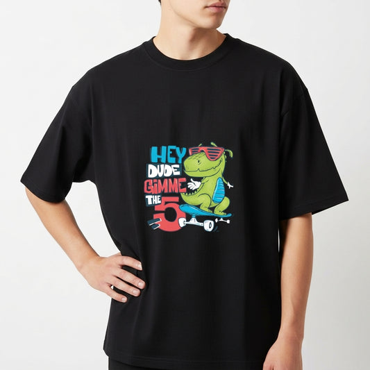 "Overzised Cartoon 5" Camiseta Oversized Básica