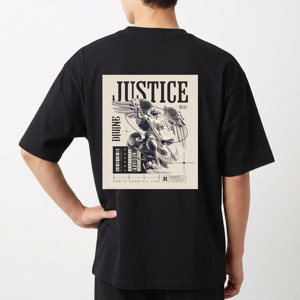 "The Justice - Oversized Basic" Camiseta Oversized Básica