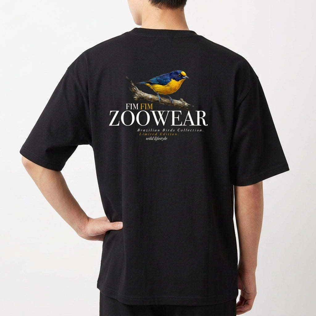 "Brazilian Birds Collection - Fim Fim" Camiseta Oversized Básica