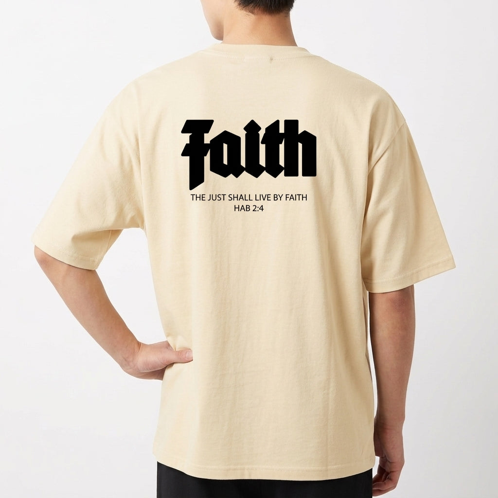 "Camiseta Oversized Faith" Camiseta Oversized Básica