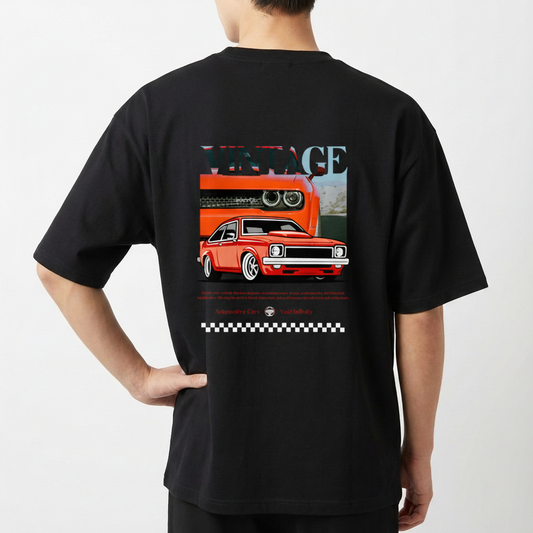 "Camiseta Oversized Básica - Vintage" Camiseta Oversized Básica