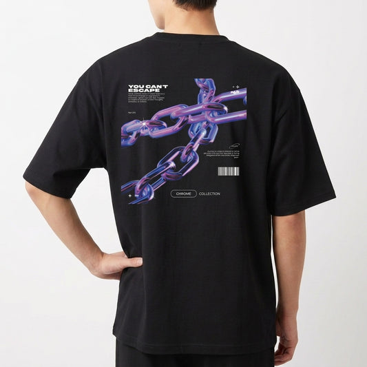 "ESCAPE over" Camiseta Oversized Básica
