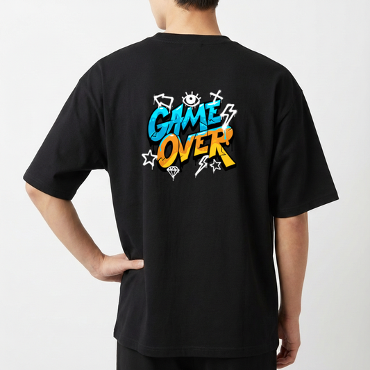 "Game Over - Camiseta Oversized Básica" Camiseta Oversized Básica
